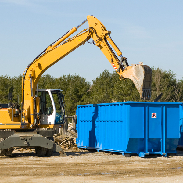 what size residential dumpster rentals are available in Brimfield OH